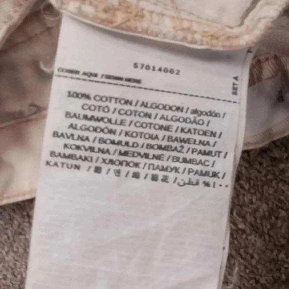 MNG Cream Wide Leg Balloon Fit High Rise Jeans Size  26 - Picture 6 of 8